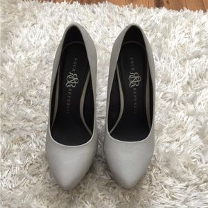 Rock & Republic Gray Wedge Heels sz 6 1/2